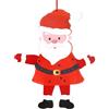 Genérico Decorazione natalizia in feltro,Natale in feltro,Ornamento di renna e pupazzo di neve di Babbo Natale 3D - Decorazione fatta a mano del giocattolo della porta per la decorazione