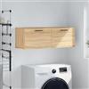 Owoxanthellate Armadio da parete in legno di rovere Sonoma, 100 x 36,5 x 35 cm, moderno pensile con spazio per bagno, cucina, corridoio e camera da letto
