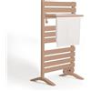 CREATE Warm Towel 500 W/Termosifone Elettrico Moka con Piedini e Ripiani, 103 x 55 x 5 cm, termostato, Basso consumo