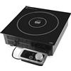 Lacor - 69371 - Piastra a induzione portatile professionale, sistema IPX3, 10 livelli di potenza, adatta per diametri tra Ø12 cm e Ø28 cm, 3500 W, nero