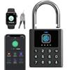 ELinkSmart - Lucchetto a combinazione per esterni, con codice a 9 tasti, controllo app Bluetooth, IP67, impermeabile, con 2 chiavi per cancello, casetta da giardino, camion