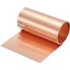 QUARKZMAN Rotolo Di Lamiera Di Rame 2500mm x 150mm x 0.01mm, 6 x 8.2ft 38 Gauge 99.9% Puro Nastro Di Rame Lamierino Metallico Per Progetti Fai Da Te Elettrici (Multiple Sizes)