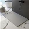 Bagno Super Piatto doccia in mineralmarmo, colore grigio chiaro RAL7035, effetto pietra ardesia, serie Barcelona, varie misure