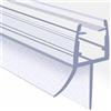HNNHOME Guarnizione Doccia Sottoporta per Vetro 6-8 mm, 70cm | Profilo Gocciolatoio Box Doccia in PVC Trasparente, Paragocce Ritagliabile per Ante Dritte