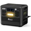 FOSSiBOT F2400 Generatore Elettrico Portatile, Batteria di Backup LiFePO4 da 2048Wh con 3 Uscite CA da 2400W (4800W di Picco), Generatore Solare per Camper, Casa, Viaggi, Giardino