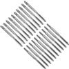 QUARKZMAN 10 Set Metric Hand Taps M3 x 0.5 H2 Thread Taper + Bottom Tap | 9CrSi Alloy Tool Steel, Screw Threading Milling Tapping Tool Kit