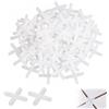 JOOTUEPO 500 Pezzi Distanziatori per Piastrelle, 3mm Distanziatori a Croce in Plastica per Autolivellante, Distanziatori per piastrelle a forma di croce, per Posizionamento Accurato Piastrelle