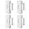 PANAMALAR 4Packs Sensore per Porte e Finestre WiFi, Rilevamento Intelligente dello Stato della Porta, Invia Avviso al Telefono,Funziona con Alexa Google Home, Accessorio per Dispositivo Smart Home