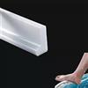 Zayejod Barriera d'acqua in silicone per doccia da 2 m, barriera d'acqua per pavimento in ambienti umidi, striscia di fissaggio per lavabo da cucina, tappo dell'acqua (altezza 3 cm)