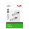 AEG Automotive 97281 Lampadina a incandescenza Light Plus C5W, SV8,5-8, 5 W, 2 pezzi