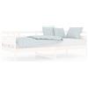 vidaXL Letto da giorno in pino massiccio bianco 90x200 cm