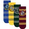 Harry Potter Calzini Confezione da 4 per Bambini Hogwarts Multicolore 37/40