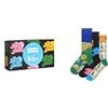 Happy Socks Calzini The Beatles 3-Pack Gift Set Cotone Unisex Nero 41-46