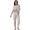 Damart - Pigiama Maglia Jersey Cotone Pettinato Donna, Blu notte., S