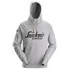 Snickers Workwear Felpa con cappuccio con logo Soft Casual Workwear 2894, Grigio Melange - 2800, Medium