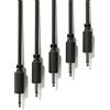 ExcelValley - 5-Pack - Cavi Modulari Patch Mono - TS 3,5mm 1/8 Eurorack Sintetizzatore [Nero - 10 cm - 4]
