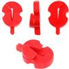 ITRHJTGP Sordina in gomma per esercitarsi Confezione da 4 sordine in gomma for esercitazione del violino for riduttore audio portatile for violini 4/4 3/4 1/2 Per esercitarsi(4-4-Red - 4pcs)