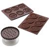 silikomart | CKC05 Stampo in Silicone per Cioccolatini COOKIE DOLCE VITA SLIM, Antiaderente, 6 Cioccolatini, Confezione da 1 Stampo per Dolci, Easy Choc, Ø 57 mm, h 5 mm, Volume 34 ml, Made in Italy