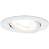 Paulmann 93639 Nova Faretto da Incasso Rotondo, Senza Lampadina, Bianco Faretto da Incasso da Soffitto, 35 W, Gu10, In Alluminio Opaco