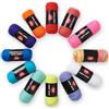 RED HEART Super Saver - Kit per lavori a maglia e uncinetto, 12 confezioni da 50 g, 4 gomitoli di filato pettinato, medio, per lavori a maglia e uncinetto, 12 colori, perfetto per maglioni grossi,