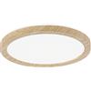 Paulmann 71032 Pannello LED Atria Shine plafoniera con Backlight rotondo IP44 11,2W 850lm 190 mm effetto legno plastica 4000K lampada per il bagno