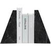 Fox Run Heavy Marble Bookends Fermalibri in Marmo Pesante, Nero, Triangular