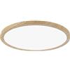 Paulmann 71033 Pannello LED Atria Shine plafoniera con Backlight rotondo IP44 16W 1600lm 293 mm effetto legno plastica 4000K lampada per il bagno