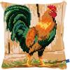 VERVACO Kit Cuscino Punto Croce Gallo Set Ricamo Principianti Cuscini Gobelin Decorativi ca. 40 x 40 cm Accessori per Lavoretti Creativi DIY Casa Decor Hobby Adulti Cross Stitch
