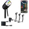 Paulmann 94284 Plug & Shine LED apparecchio per esterni ZigBee Spot Pike starter set RGBW incl. 3 lampade da 4,5 Watt dimmerabile IP44 antracite illuminazione da giardino plastica bianco caldo 3000 K