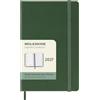 Moleskine Agenda Settimanale 2027, Planner 12 Mesi Con Spazio Per Note,Copertina Rigida e Chiusura Elastica, Formato Pocket 9x14 cm, Colore Verde Mirto