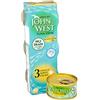 John West no Drain Tuna bistecca in Sunflower Oil 3 x 60 g