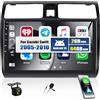 CAMECHO CAEMCHO 2+64G Android 13 Autoradio per Suzuki Swift 2005-2010 con Telecamera Posteriore, 10 Pollici Senza Fili Carplay Bluetooth Radio con Android Auto WIFI GPS Mirror Link EQ Sound +HD Touchscreen