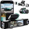 BOTSLAB Dash Cam Auto 4 Canali 360°, Anteriore e Posteriore, 3K + 3 x 1080P | 5,8 GHz WiFi GPS, Visione Notturna, Sensore G, Registrazione in Loop, Modalità Parcheggio 24/7