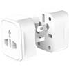 A2ZWORLD Adattatore Presa Universale da Viaggio, 250V~ 6A,Protezione di Sovracarico,Spine Adatto per più di 180 paesi Bianco