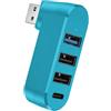Generico Splitter hub USB - Splitter porta USB 3.0 a 4 porte, porta di tipo C | Distributore caricabatteria per auto, adattatori multipli | Compatto e ruotabile, connessione per dispositivi mobili, pratico