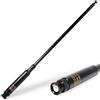 HYSHIKRA Antenna BNC 27 MHz telescopica portatile per radio, connettore antenna a presa, compatibile con Cobra Midland Uniden e ricetrasmettitori 27 MHz bidirezionali