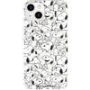 LA CASA DE LAS CARCASAS Custodia compatibile con iPhone 15 ufficiale Peanuts Snoopy Silhouettes per proteggere il tuo cellulare, custodia in silicone flessibile trasparente con licenza ufficiale Snoopy