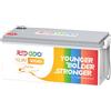 Redodo 12V 300Ah Batteria LiFePO4 con BMS 200A Batteria Litio 3840Wh 10 Anni di Vita 4000-15000 Cicli Profondi Espandibile 4P4S per Backup Casa Camper Barca Sistemi Solari Off-Grid