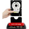 Retoo Retoo Docking Station SSD/HDD 2.5 o 3.5 Pollici, USB 3.0 a IDE SATA I/II/III Dual-Bay Hard Disk, cloni offline, backup OTB, lettore di schede, plug & play, indicatore LED, alimentatore esterno