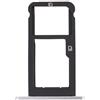 zaorunjs phone Accessories Accessori di ricambio per telefono cellulare vassoio scheda SIM + vassoio scheda micro SD per ZTE Blade Z Max Z982 (argento) parte di riparazione