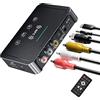 YUEYUEKE Adattatore Bluetooth 5.0 - NFC Bluetooth Trasmettitore Ricevitore 3 in 1 Trasmettitore FM, Chiavetta Bluetooth Auto, Plug and Play, 3.5mm AUX/RCA Trasmettitore Bluetooth per TV/PC/Smartphone