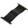 KALEA-INFORMATIQUE Riser di espansione per porta PCI Express x16 a porta PCIe x16 con cavo a nastro flessibile, schermato, compatibile con PCIe 3.0. Lunghezza totale 23 cm, angolo di 90 gradi