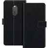 ESACMOT Custodia Portafoglio in Pelle Compatibile con Nokia 230 2024 Flip Cover con Porta Carte e Supporto, Chiusura Magnetica, Custodia Folio Antiurto (Nero)