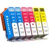 Jhaan 935XL 935 XL Multipack Cartucce per stampante | compatibili con HP 935 Cartucce compatibili con HP Officejet Pro 6230 6800 6815 6820 6830 (ciano, magenta, giallo)