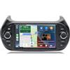 FAJSE Autoradio Android 7'' per Fiat Fiorino/Qubo/Peugeot Bipper/Citroën Nemo, CarPlay Wireless e Android Auto, Navigazione GPS, 4G LTE, WiFi, Bluetooth, Radio FM, SWC, 4 + 64G