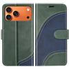 BoxTii Cover per iPhone 17 Pro, Custodia in PU Pelle Portafoglio, Magnetica Cover a Libro con Slot per Schede per iPhone 17 Pro, Verde