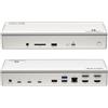 WAVLINK Thunderbolt 4 Docking station 15 in 1, 98 W PD, Single 8 K/Quad 4K Display Docking station con 2 DP/2 HDMI, 4 porte Thunderbolt 4, 4 porte USB A, 2.5 GbE, SD, audio/Mic, compatibile con