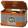 Trevi TT 1040 BT Sistema Stereo Giradischi Vintage con Mp3, USB, Aux-In, Bluetooth, Radio AM/FM, Presa Cuffia, Color Legno