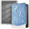 Akacy Custodia trasparente e morbida con motivo dipinto per Kindle Paperwhite da 6 di 10a generazione 2018, sottile, morbida e flessibile in silicone TPU, copertura posteriore con angoli rinforzati