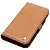 Porter Riley - pelle compatibile con iPhone Air. Custodia premium in vera pelle con funzione supporto/portafoglio/copertura pieghevole, con slot per carte e supporto orizzontale (Marrone chiaro)